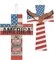 2 Pack Cross Diamond Painting Kits 5D DIY Diamond Painting Cross Special Shaped Diamond Art Kit Patriotic Flag Hanging Wall Home Decor with Tools for Adults